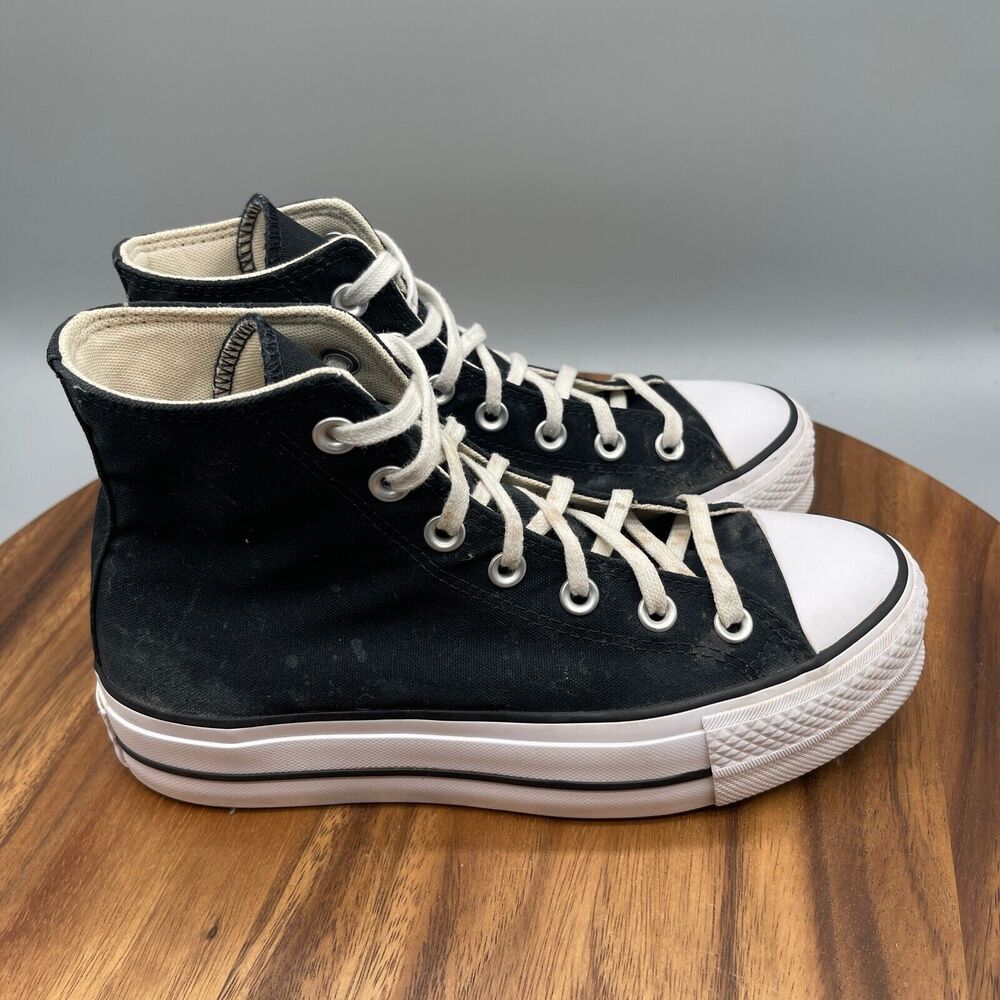 Converse Black and White High-Top Sneakers